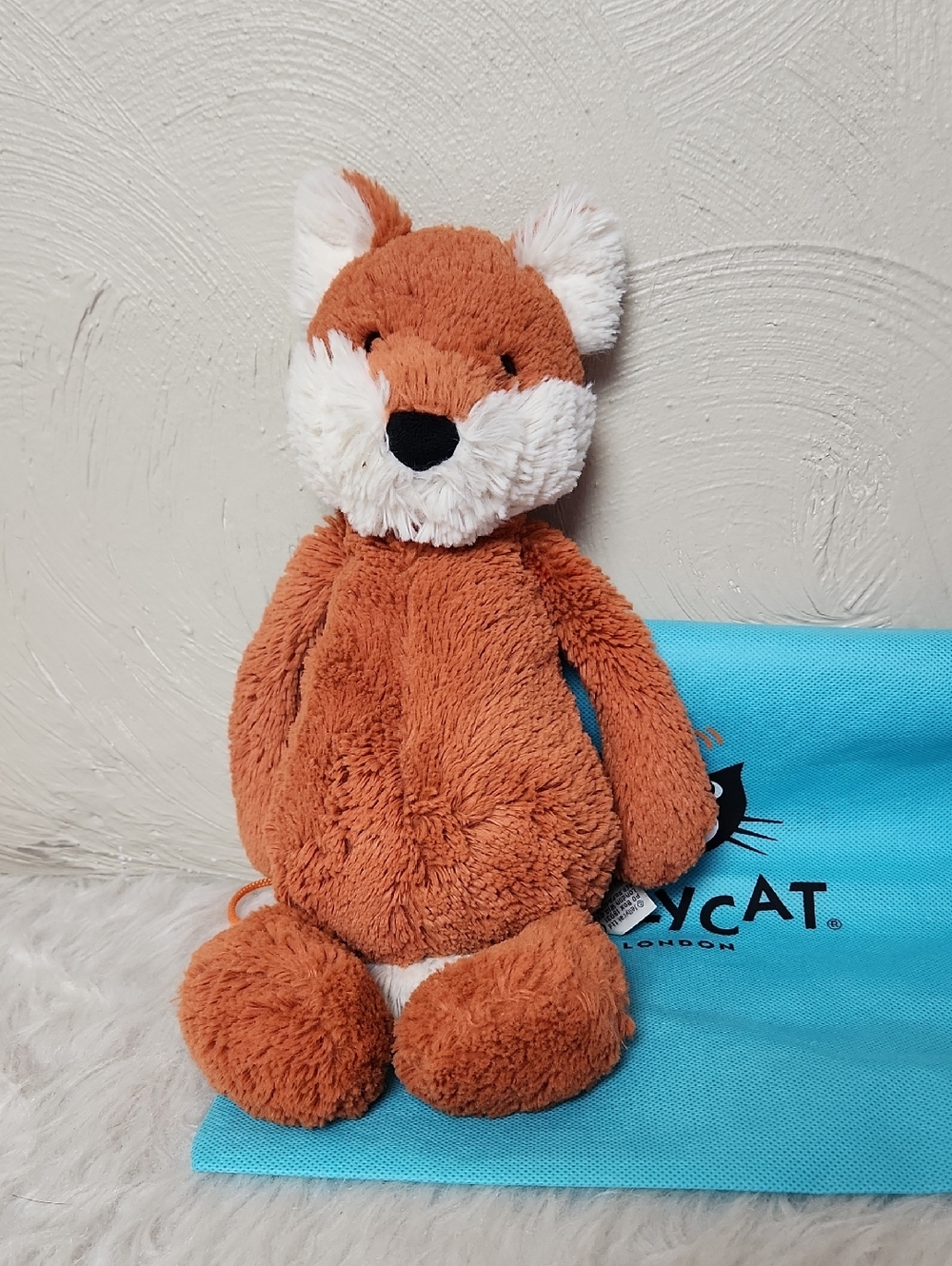 Jellycat Bashful Fox Cub Stuffie Stuffed Animal - Medium, Orange